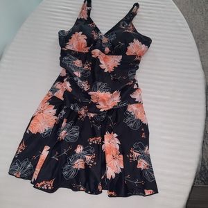 Swimdress with built-in shorts